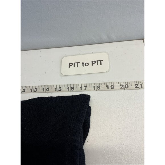 ST JOHN Collection Dark Navy Santana Knit‎ Zip Up Sweater Jacket Size 6 Cardigan - Picture 6 of 9